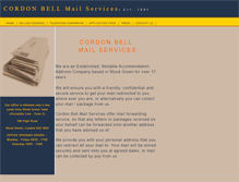 Tablet Screenshot of cordonbellmailservices.co.uk